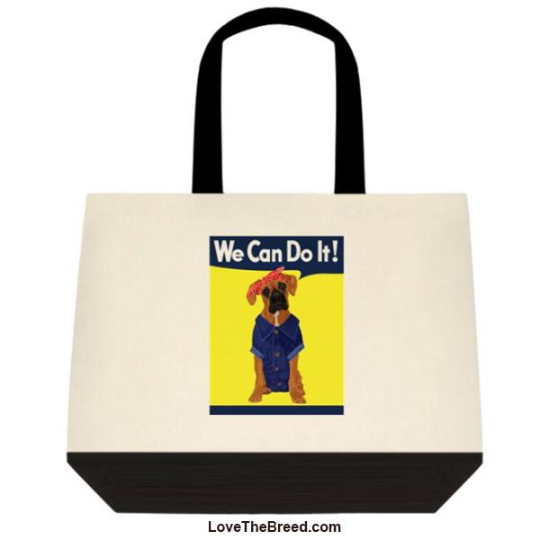 Boxer Rosie the Riveter We Can Do It Extra Large Tote