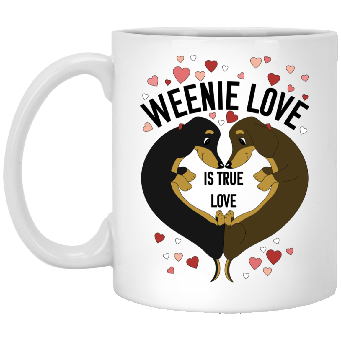 Dachshund Weenie Love Mugs