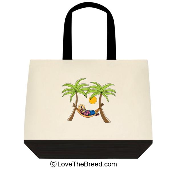 Golden Retriever in Hammock Extra Large Tote