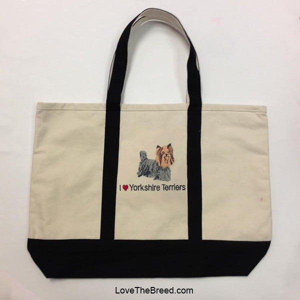 I Love Yorkshire Terriers Canvas Tote