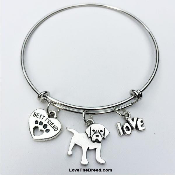 Labrador Best Friend Love Charm Bracelet