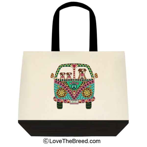 Pit Bull Love Bus Extra Large Tote