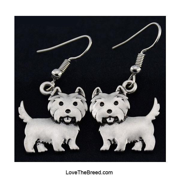 West Highland Terrier Charm Earrings