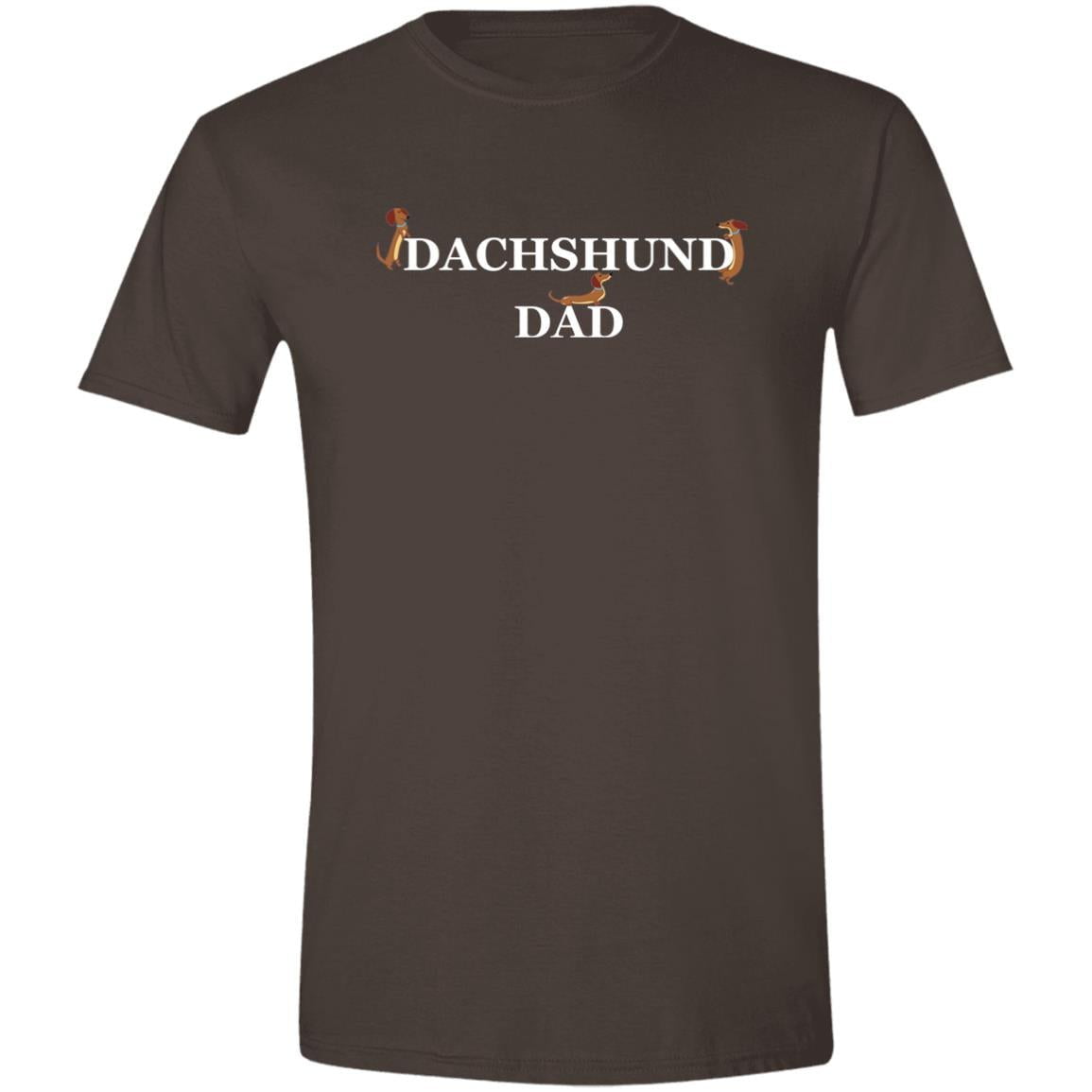 CustomCat Apparel Dark Chocolate / S Dachshund Dad Playful Loyal Pup T-Shirt