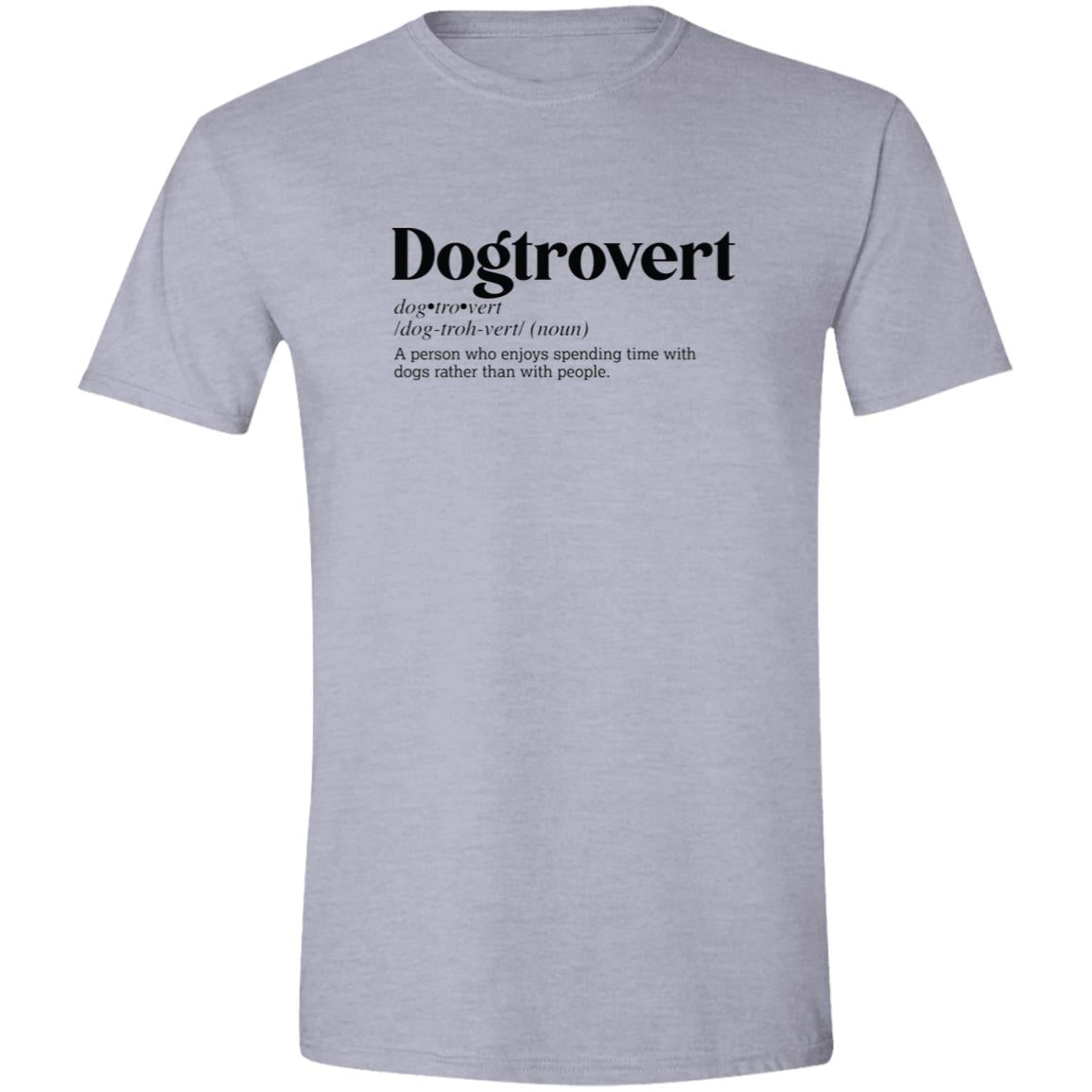 CustomCat T-Shirts Sport Grey / S Dogtrovert Definition – Funny Dog Dictionary T-Shirt Collection