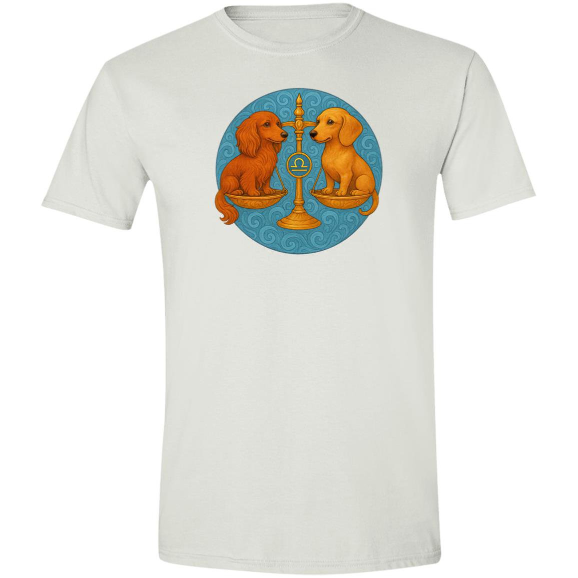 CustomCat T-Shirts Black / S Libra Dachshund Zodiac T-Shirt