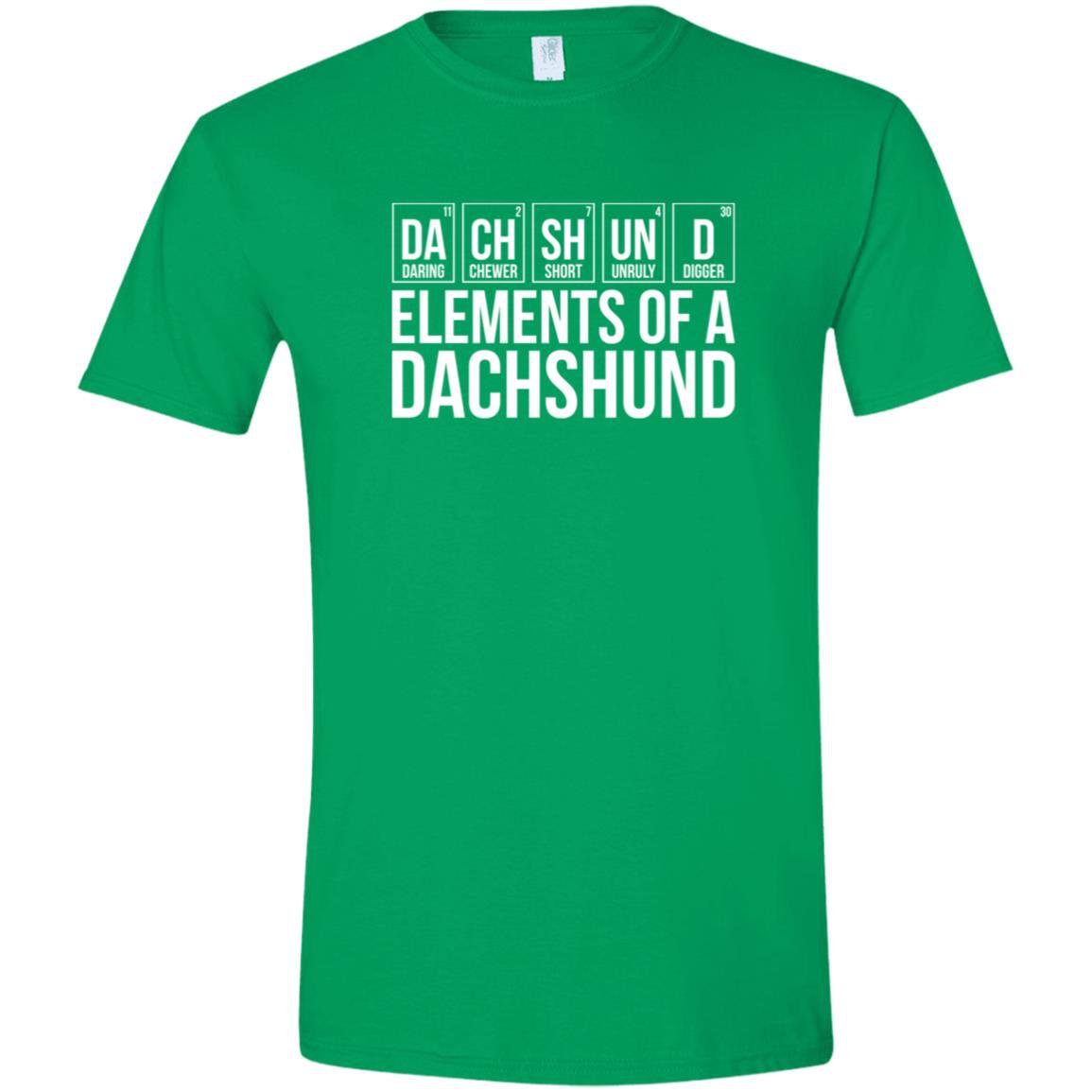 CustomCat T-Shirts Irish Green / S Elements of a Dachshund T-Shirt