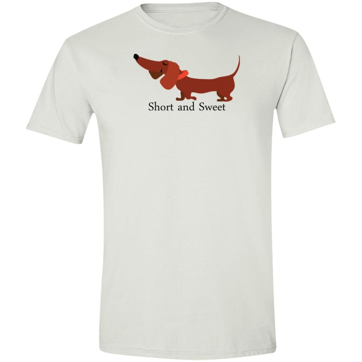 CustomCat T-Shirts White / S Dachshund Short and Sweet T-Shirt