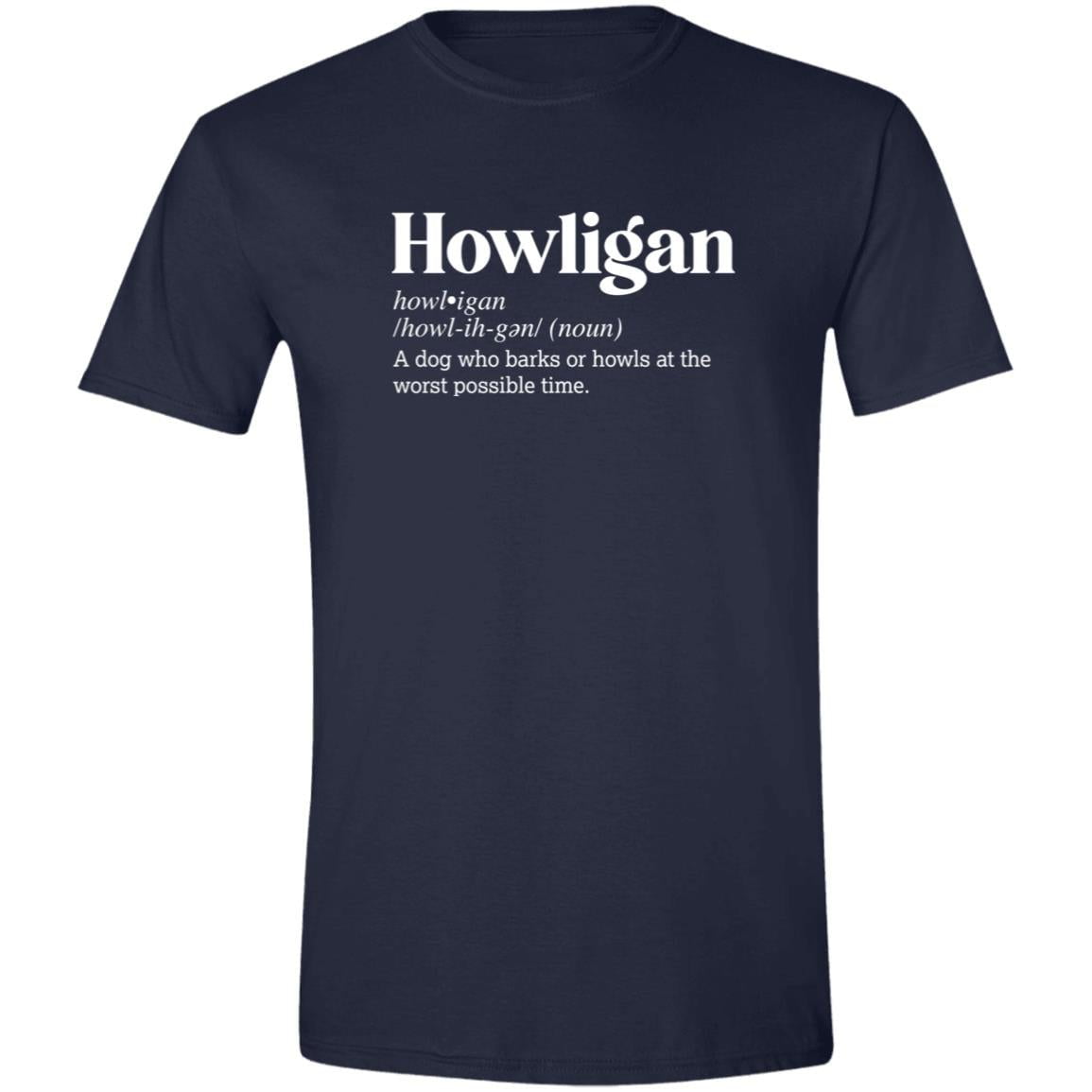 CustomCat T-Shirts Navy / S Howligan Definition – Funny Dog Dictionary T-Shirt Collection