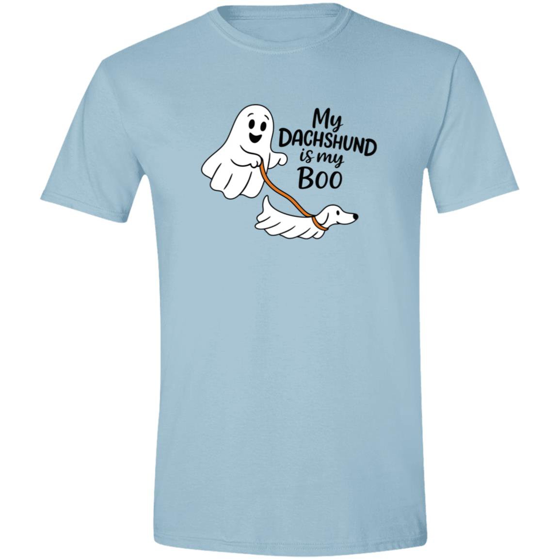 CustomCat Apparel Light Blue / S My Dachshund Is My Boo T-Shirt