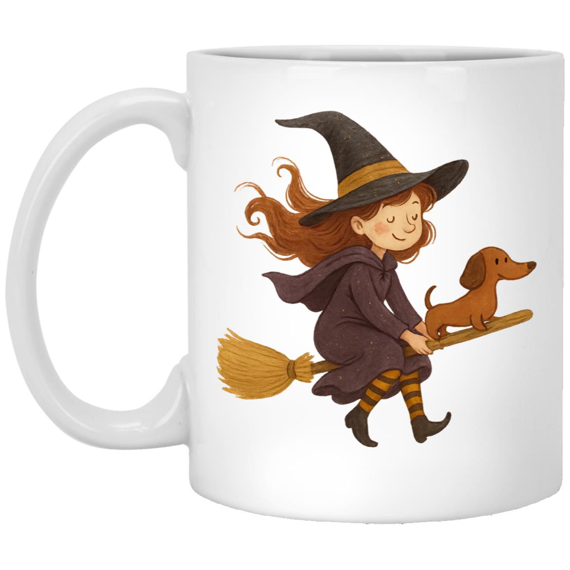 CustomCat Mugs 11oz White Mug Witchie Weenie Ride Mugs