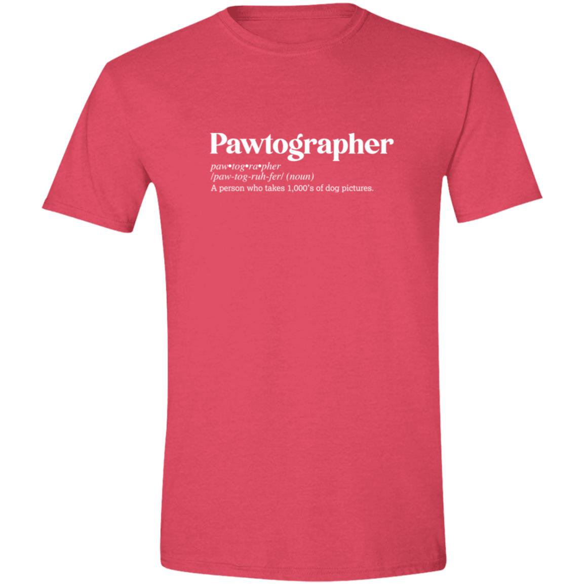 CustomCat T-Shirts Heather Red / S Pawtographer Definition – Funny Dog Dictionary T-Shirt Collection