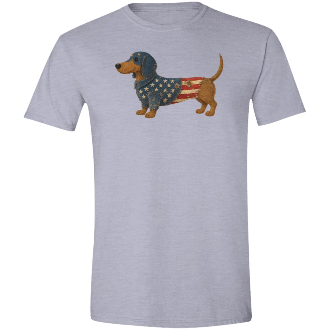 CustomCat T-Shirts Sport Grey / X-Small Dachshund Stars & Stripes Vintage T-Shirt