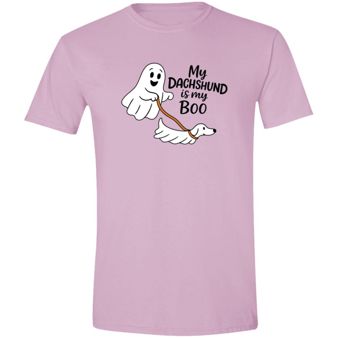 CustomCat Apparel Light Pink / S My Dachshund Is My Boo T-Shirt