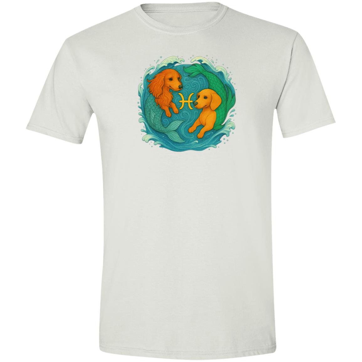 CustomCat T-Shirts Black / S Pisces Dachshund Zodiac T-Shirt