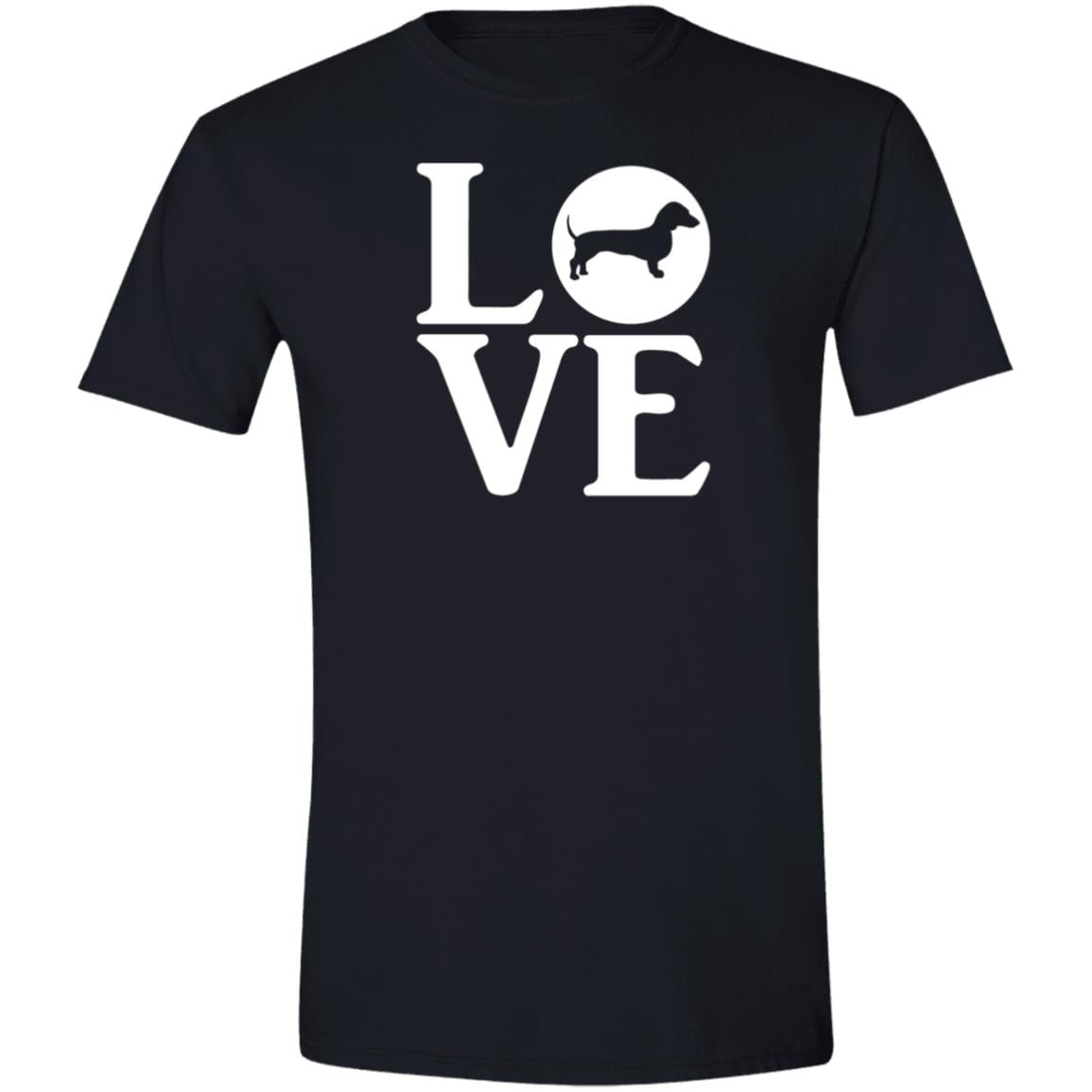 CustomCat Apparel Black / S LOVE Dachshund T-Shirts