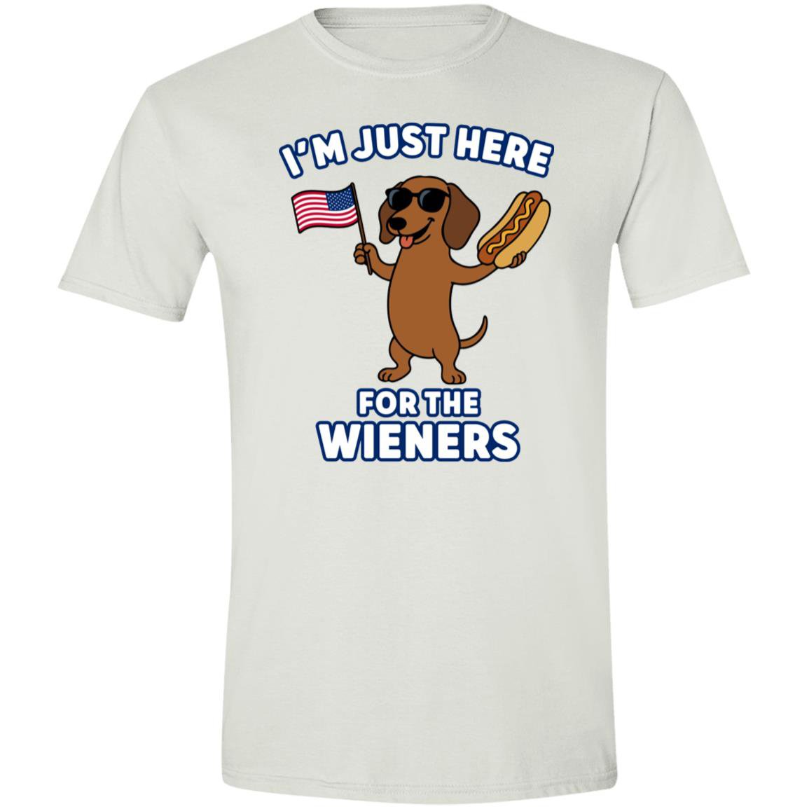 CustomCat T-Shirts Sapphire / X-Small I’m Just Here for the Wieners T-Shirt