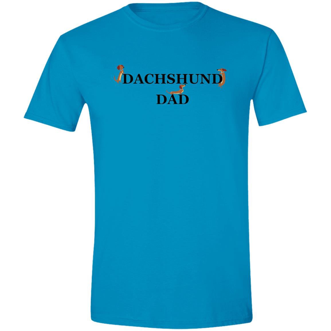 CustomCat Apparel White / S Dachshund Dad Playful Loyal Pup T-Shirt
