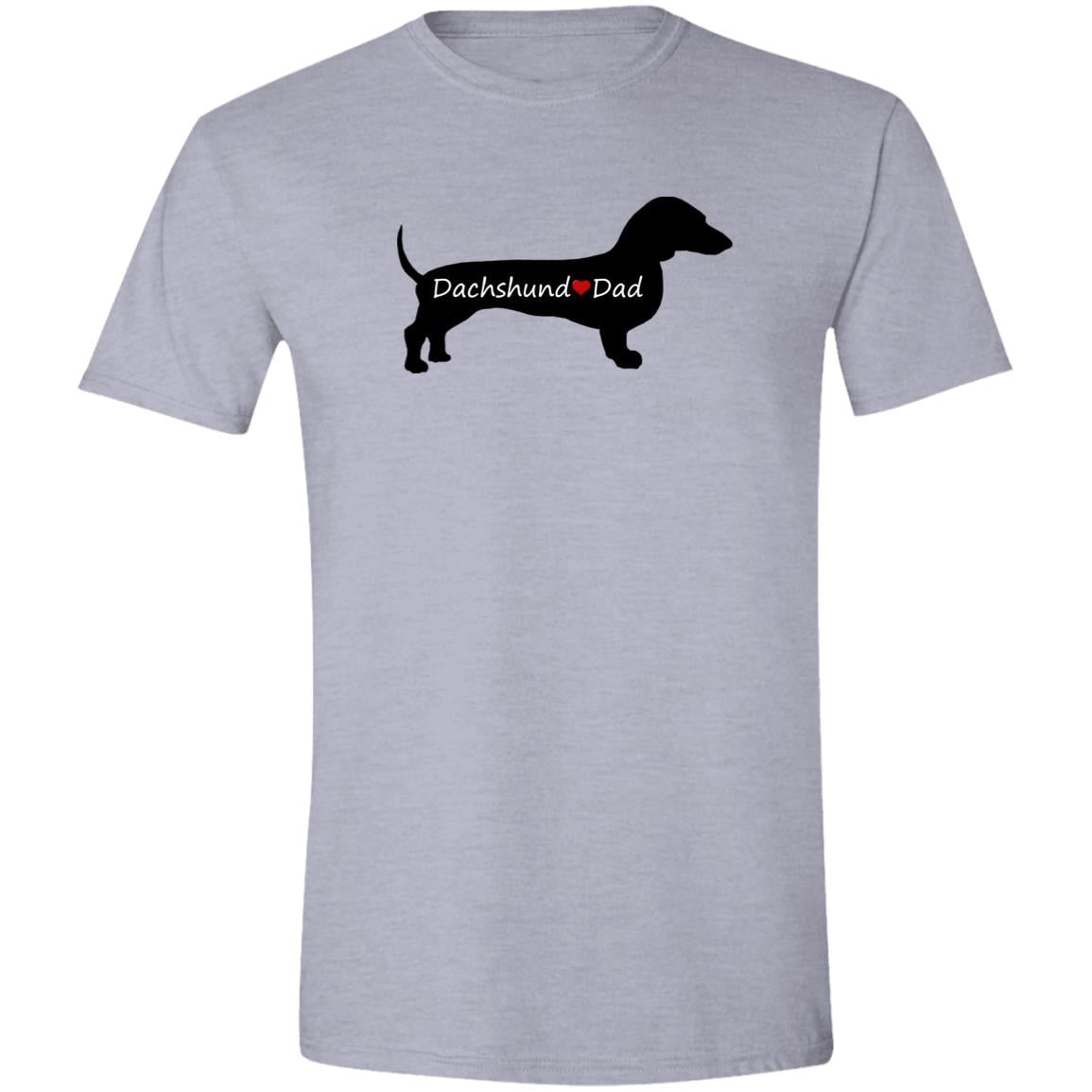 CustomCat T-Shirts Sport Grey / S Dachshund Dad Classic Silhouette T-Shirt
