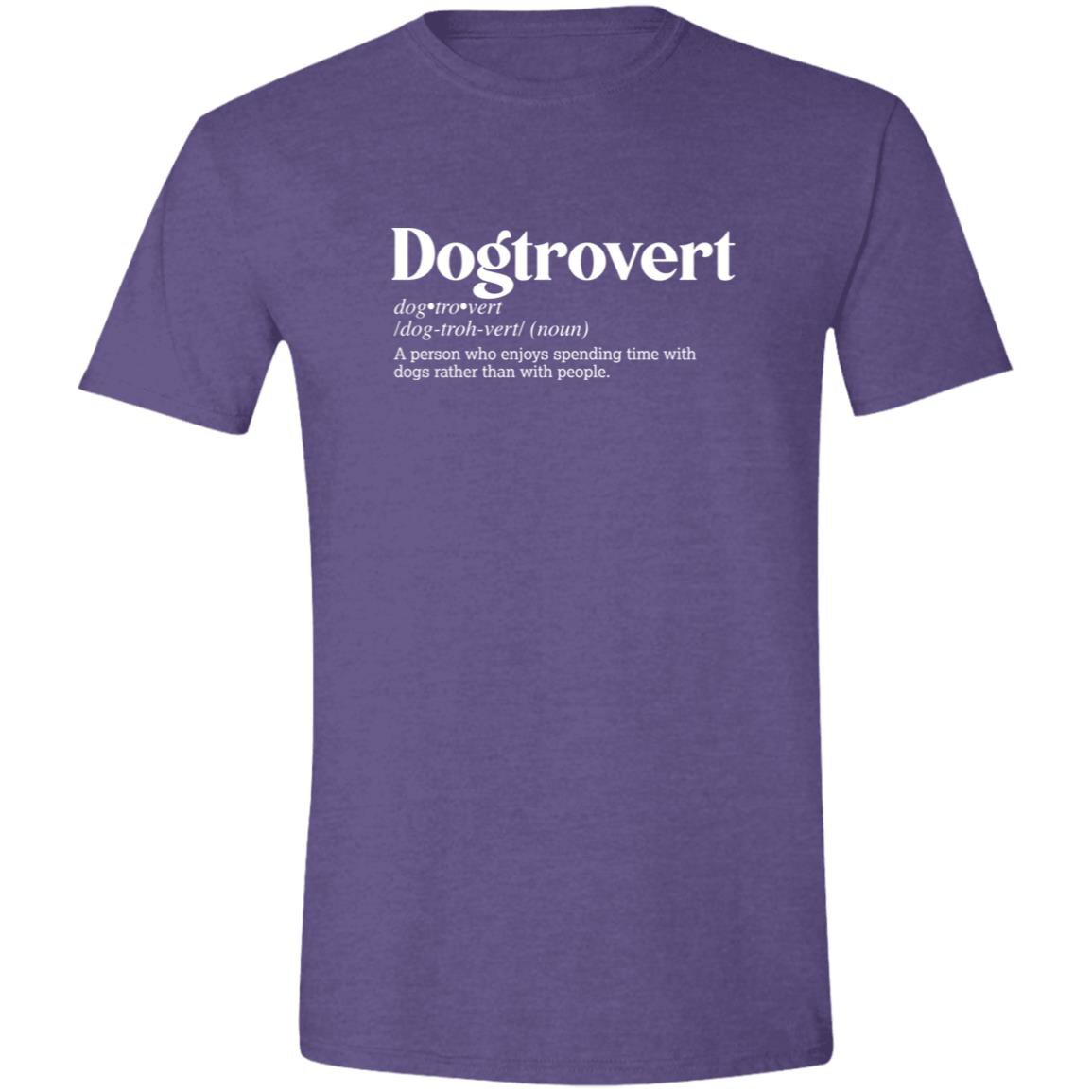 CustomCat T-Shirts Heather Purple / S Dogtrovert Definition – Funny Dog Dictionary T-Shirt Collection