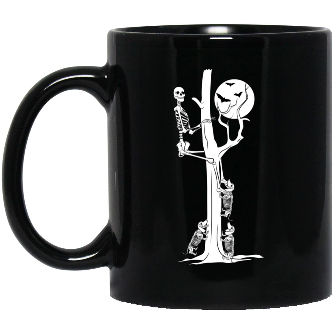 CustomCat Mugs 11oz Black Mug Dachshunds Bad to the Bone Mugs