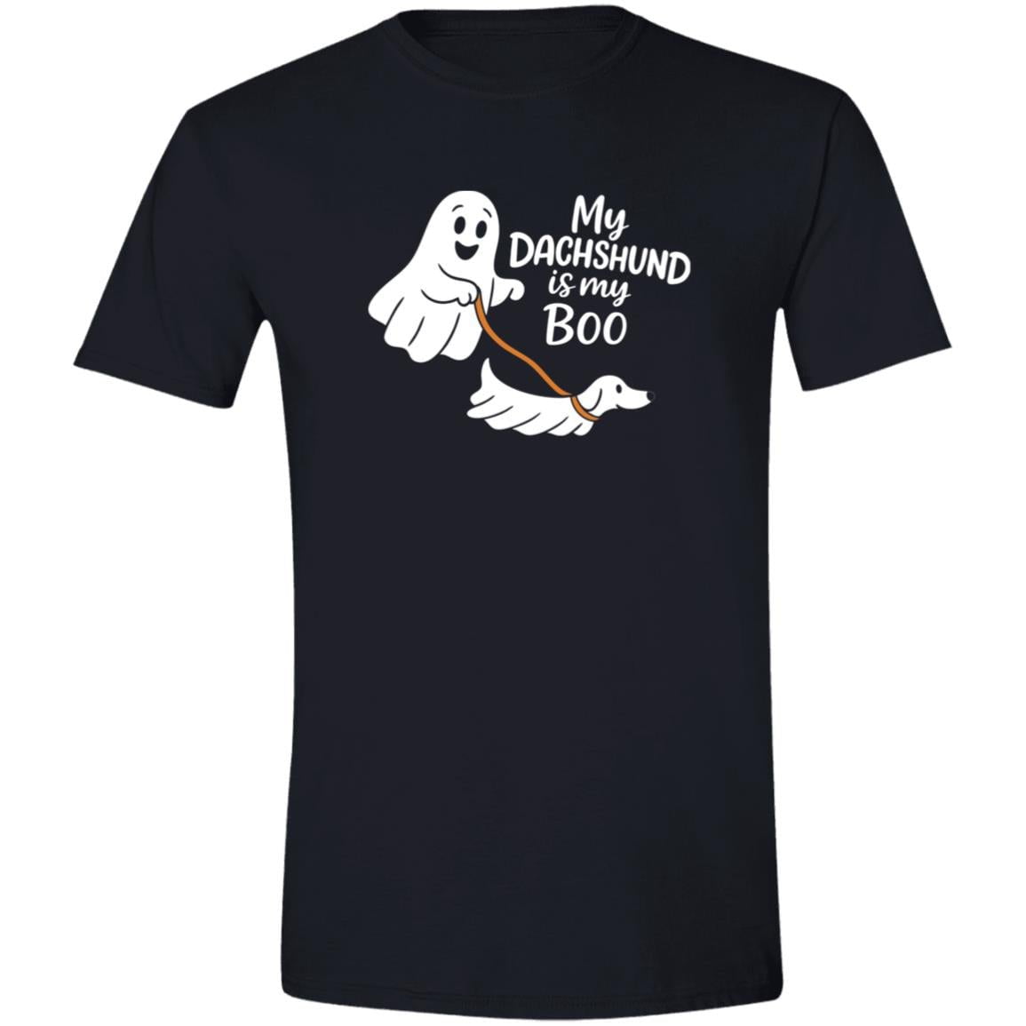 CustomCat Apparel Black / S My Dachshund Is My Boo T-Shirt
