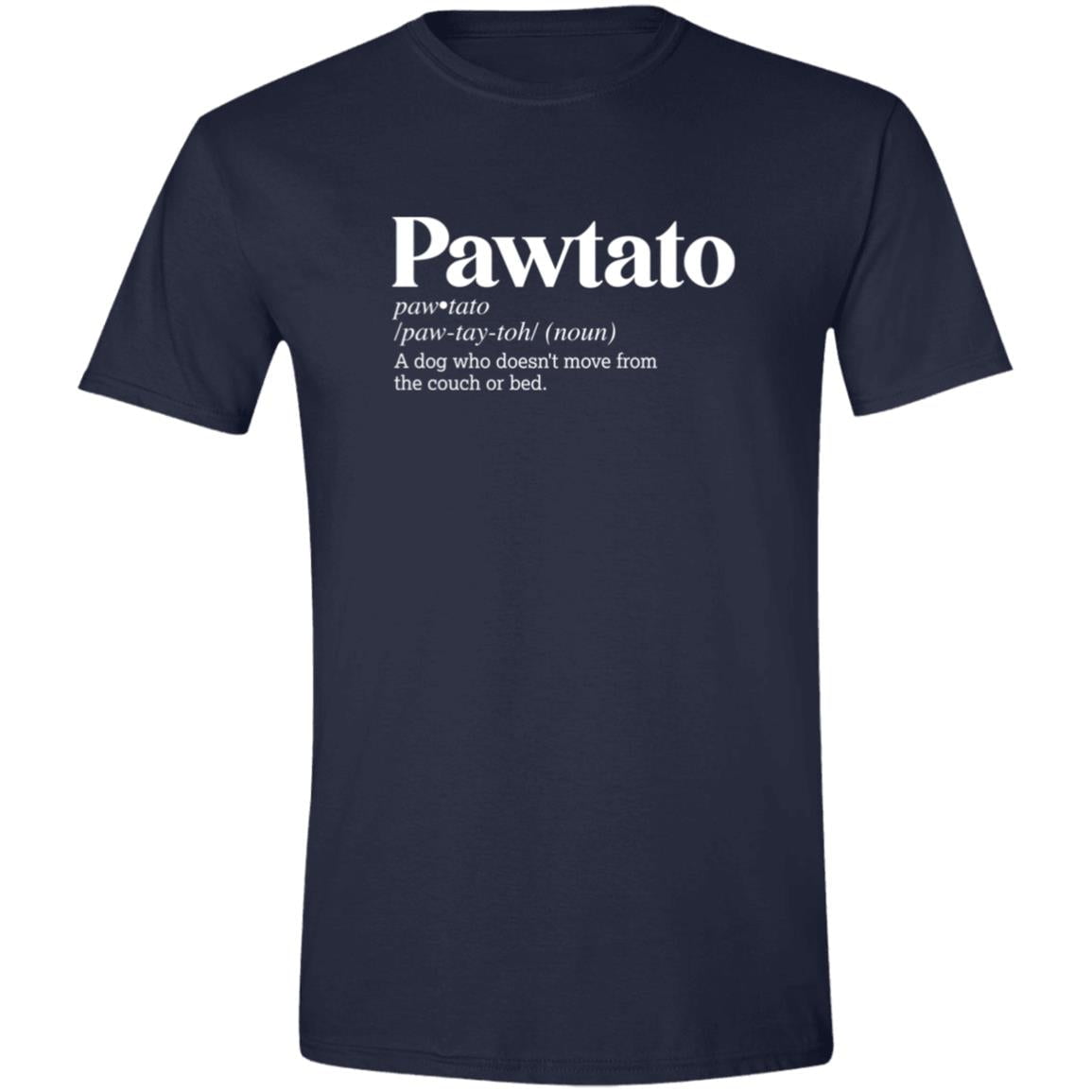 CustomCat T-Shirts Navy / S Pawtato Definition – Funny Dog Dictionary T-Shirt Collection