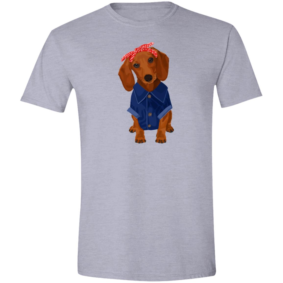 CustomCat T-Shirts Sport Grey / S Dachshund Brown/Red Rosie the Riveter T-Shirts