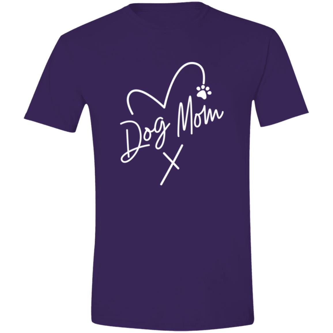 CustomCat Apparel Purple / S Dog Mom Heart Paw T-Shirt
