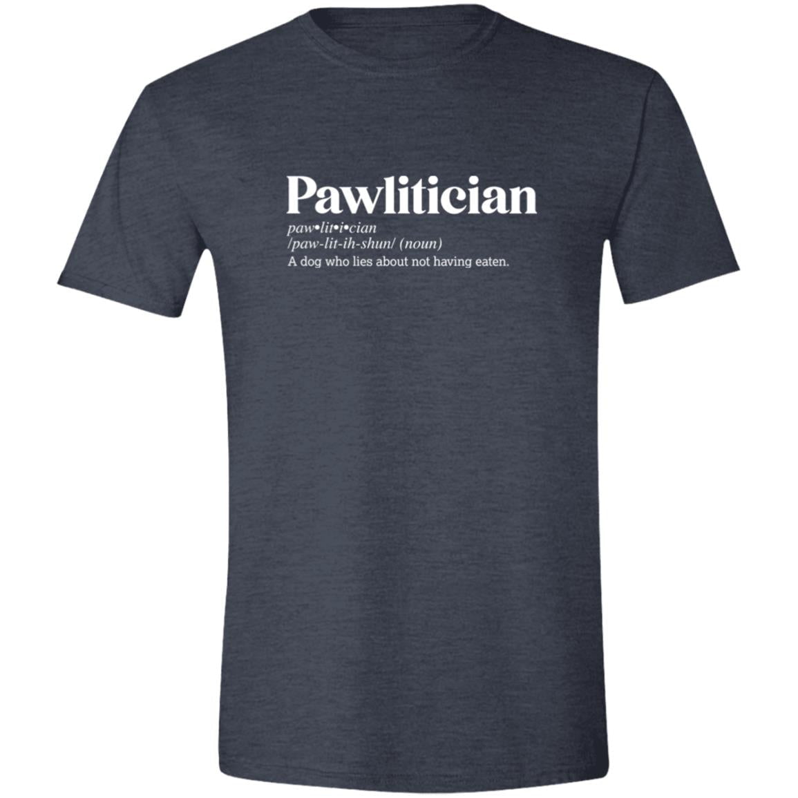 CustomCat T-Shirts Heather Navy / S Pawlitician Definition – Funny Dog Dictionary T-Shirt Collection