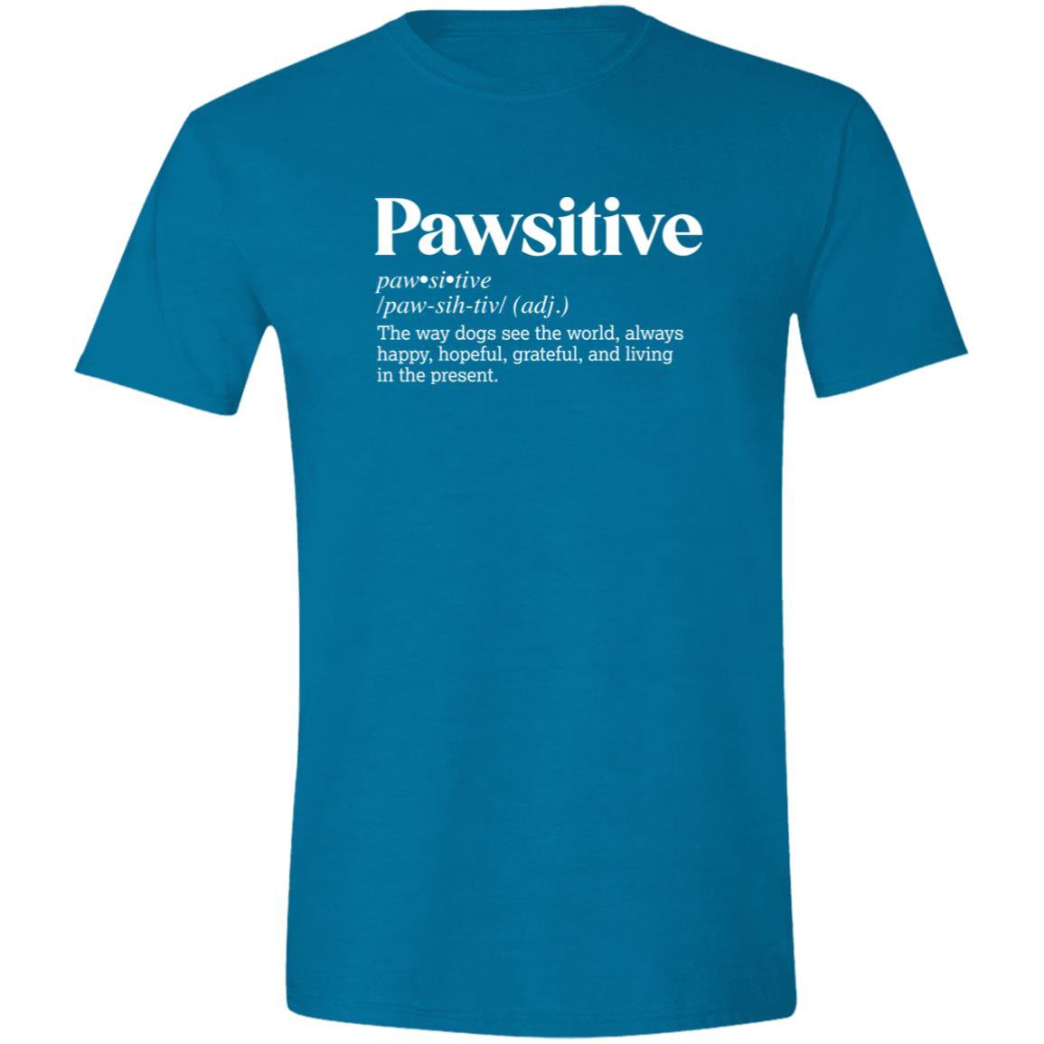 CustomCat T-Shirts Antique Sapphire / S Pawsitive Definition – Funny Dog Dictionary T-Shirt Collection