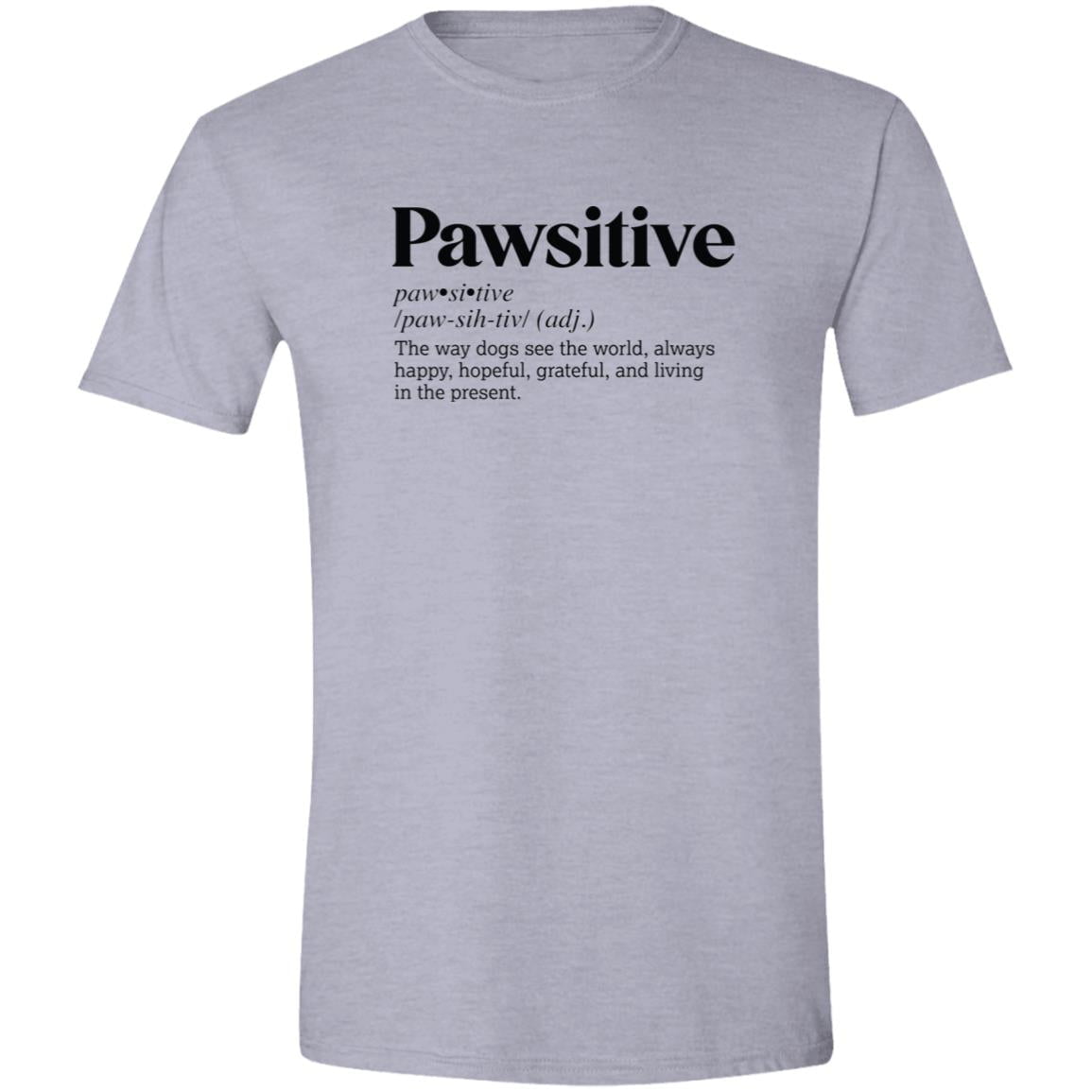 CustomCat T-Shirts Sport Grey / S Pawsitive Definition – Funny Dog Dictionary T-Shirt Collection