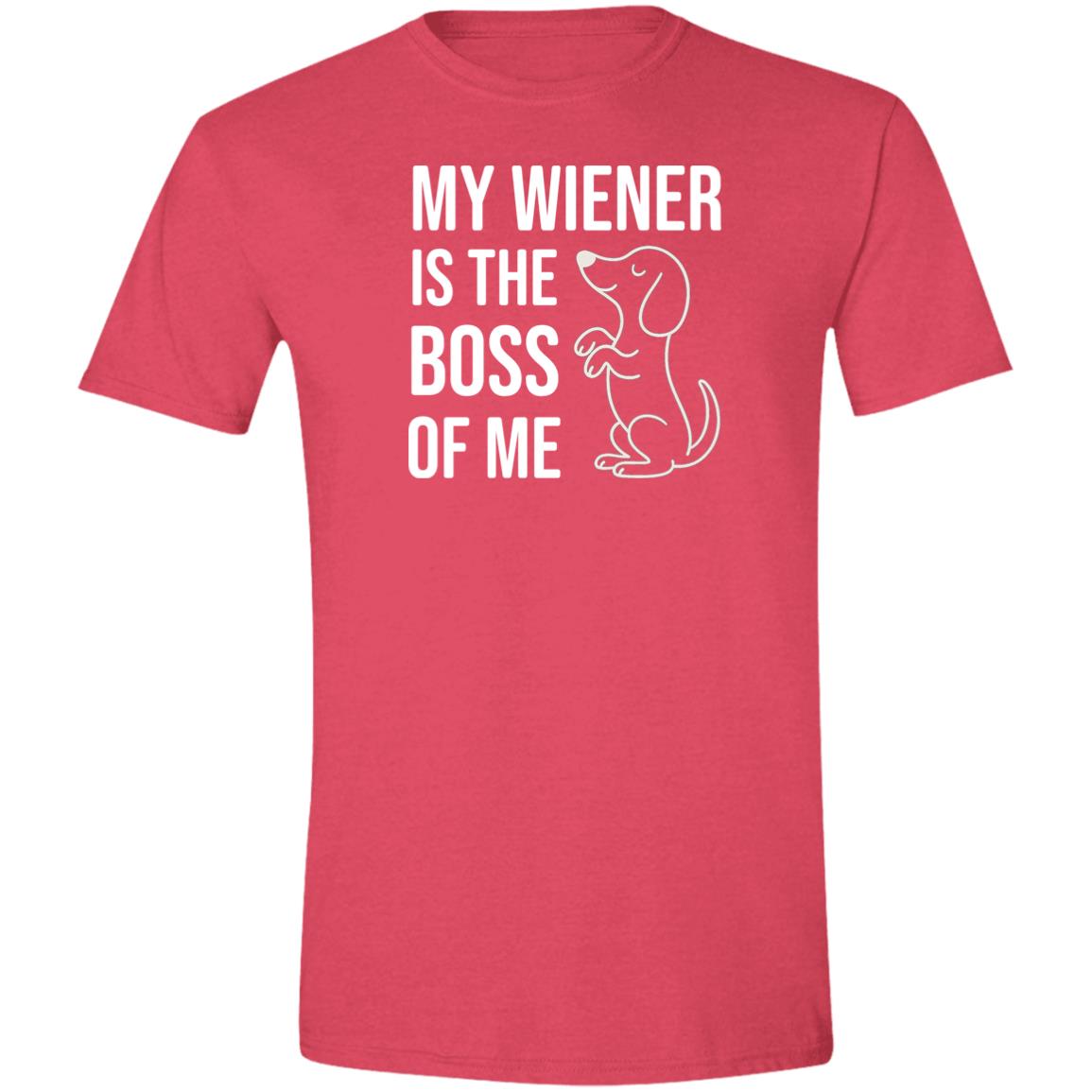 CustomCat T-Shirts Black / S My Wiener Is The Boss Of Me T-Shirt