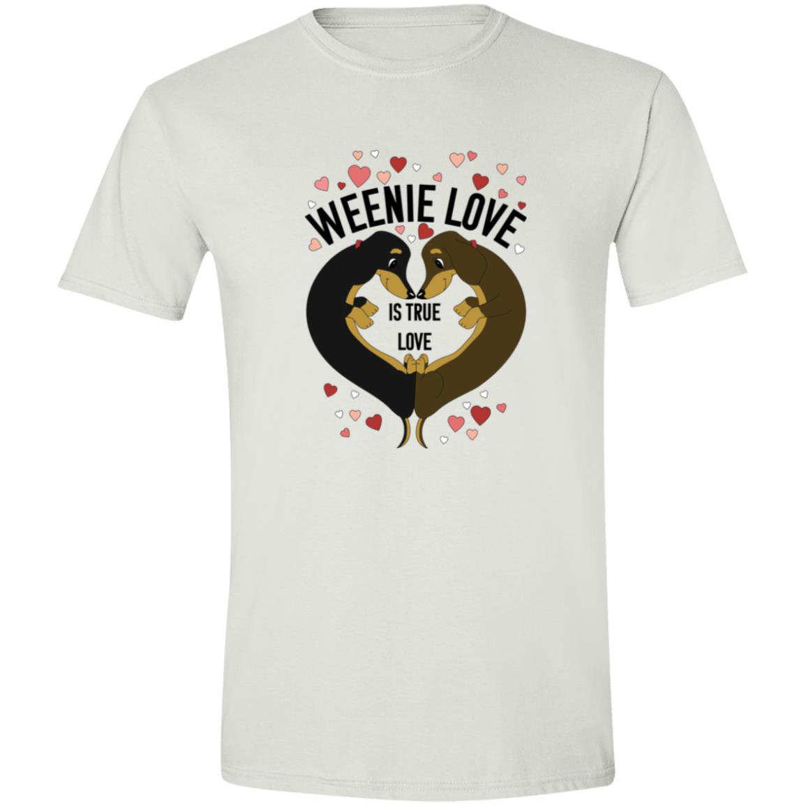 CustomCat T-Shirts White / S Dachshund Weenie Love T-Shirt