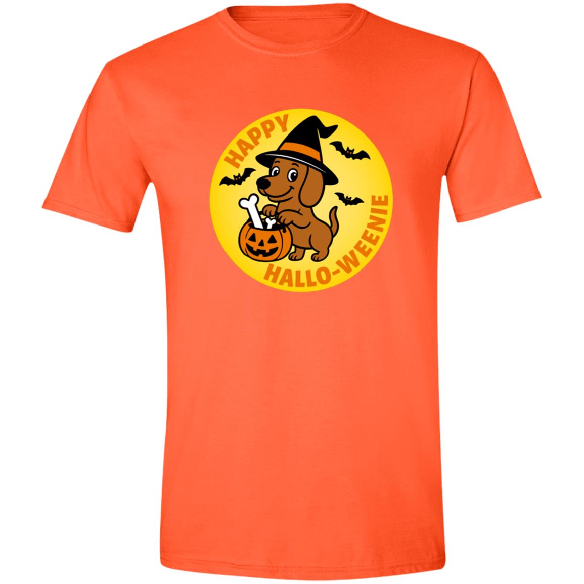 CustomCat T-Shirts Orange / S Dachshund Halloweenie Short Hair Brown/Red T-Shirts