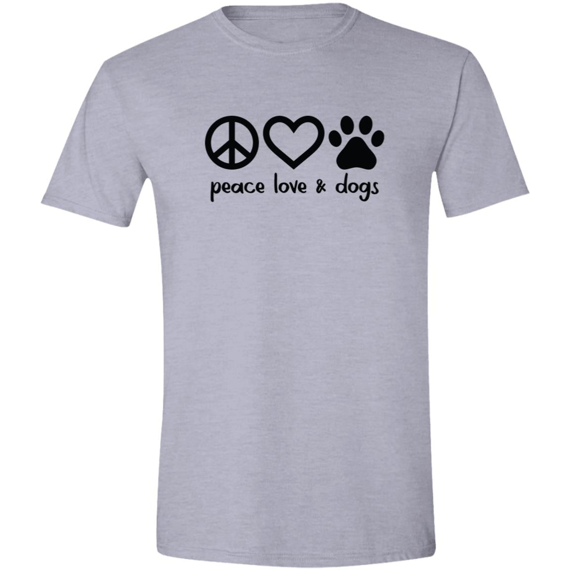 CustomCat T-Shirts Sport Grey / S Peace, Love & Dogs T-Shirt