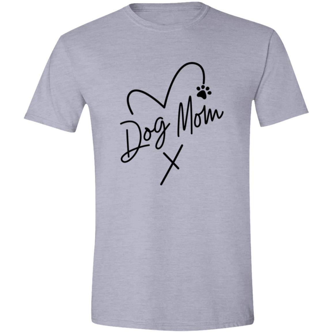 CustomCat Apparel Sport Grey / S Dog Mom Heart Paw T-Shirt