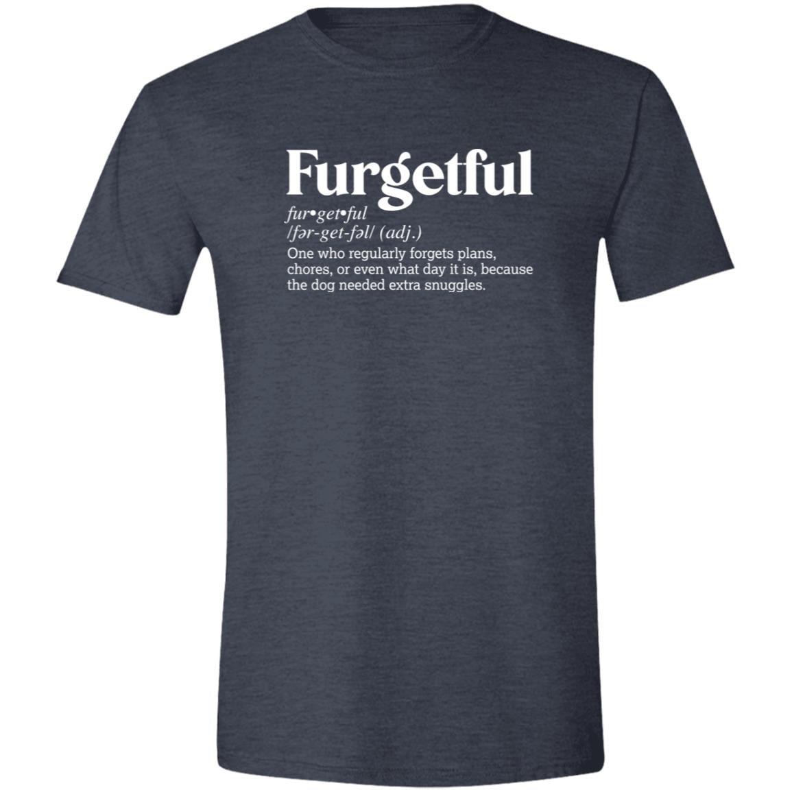 CustomCat T-Shirts Heather Navy / S Furgetful Definition – Funny Dog Dictionary T-Shirt Collection Success