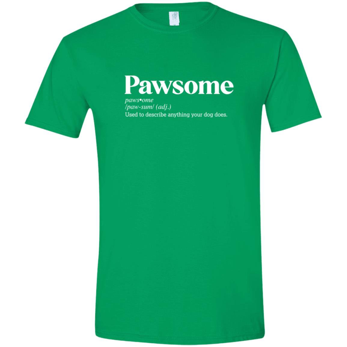 CustomCat T-Shirts Irish Green / S Pawsome Definition – Funny Dog Dictionary T-Shirt Collection