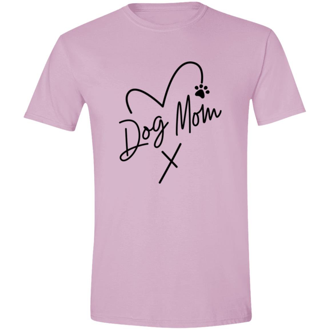 CustomCat Apparel Light Pink / S Dog Mom Heart Paw T-Shirt