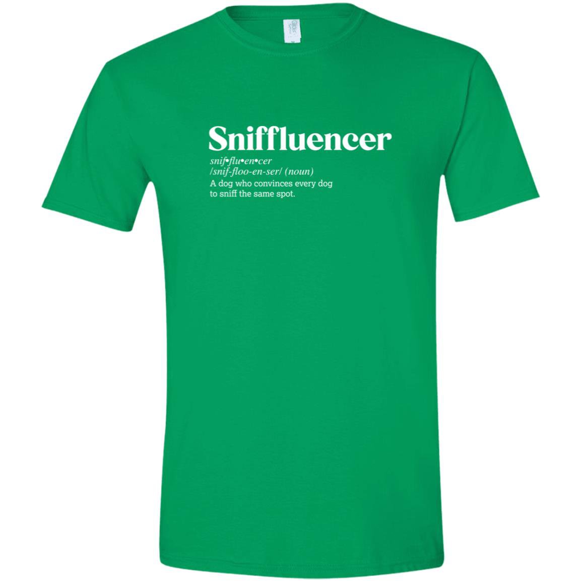 CustomCat T-Shirts Irish Green / S Sniffluencer Definition – Funny Dog Dictionary T-Shirt Collection