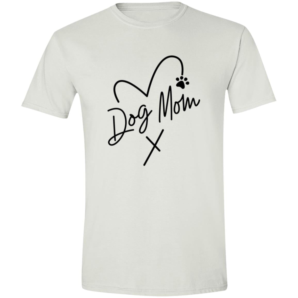 CustomCat Apparel White / S Dog Mom Heart Paw T-Shirt