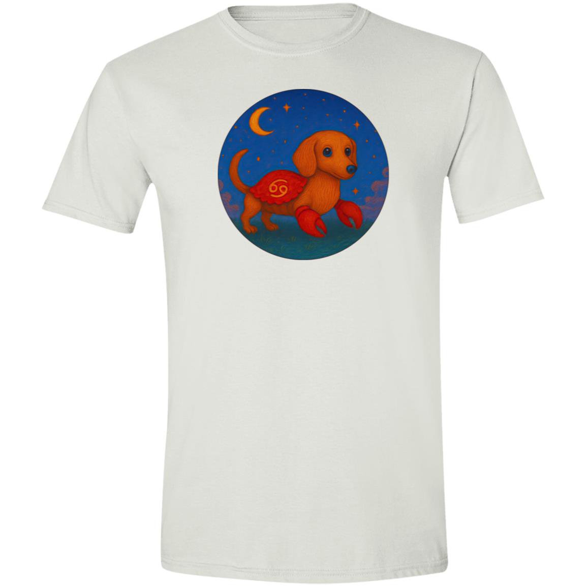 CustomCat T-Shirts Black / S Cancer Dachshund Zodiac T-Shirt