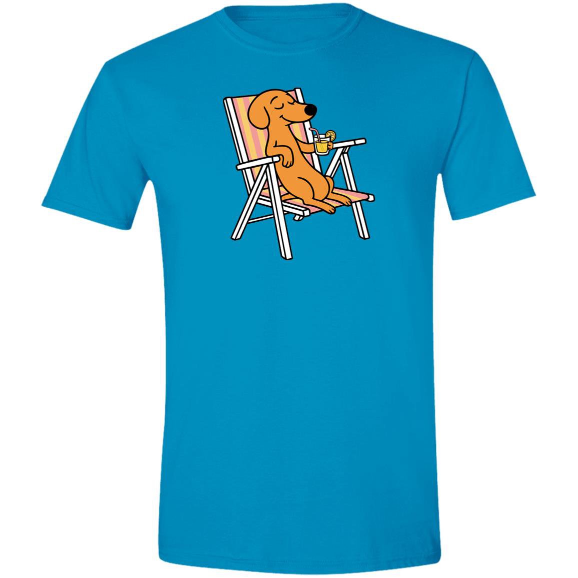 CustomCat T-Shirts Sapphire / S Dachshund Paws & Relax T-Shirt