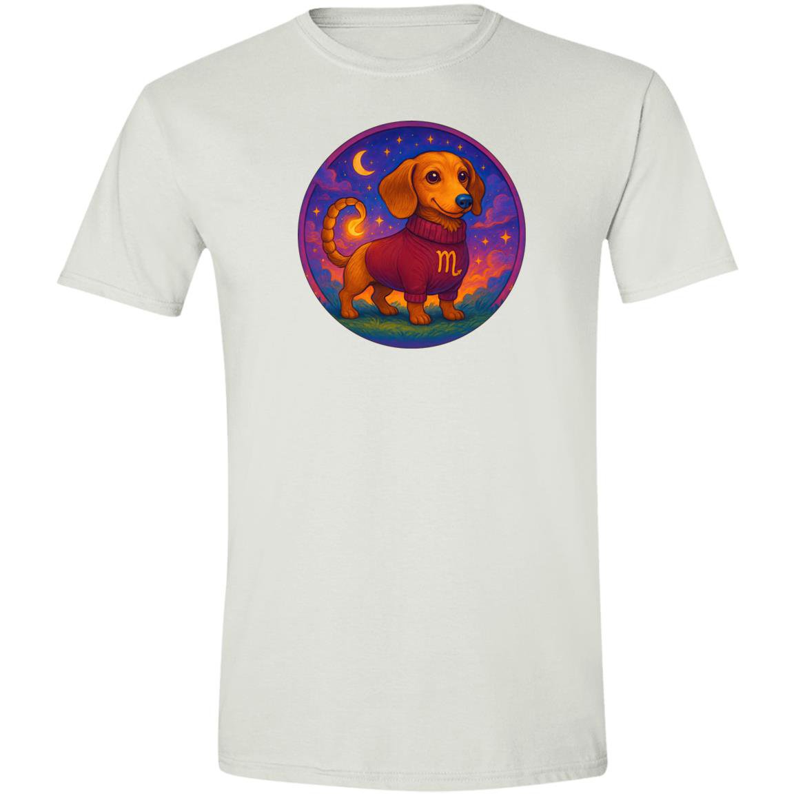 CustomCat T-Shirts White / S Scorpio Dachshund Zodiac T-Shirt