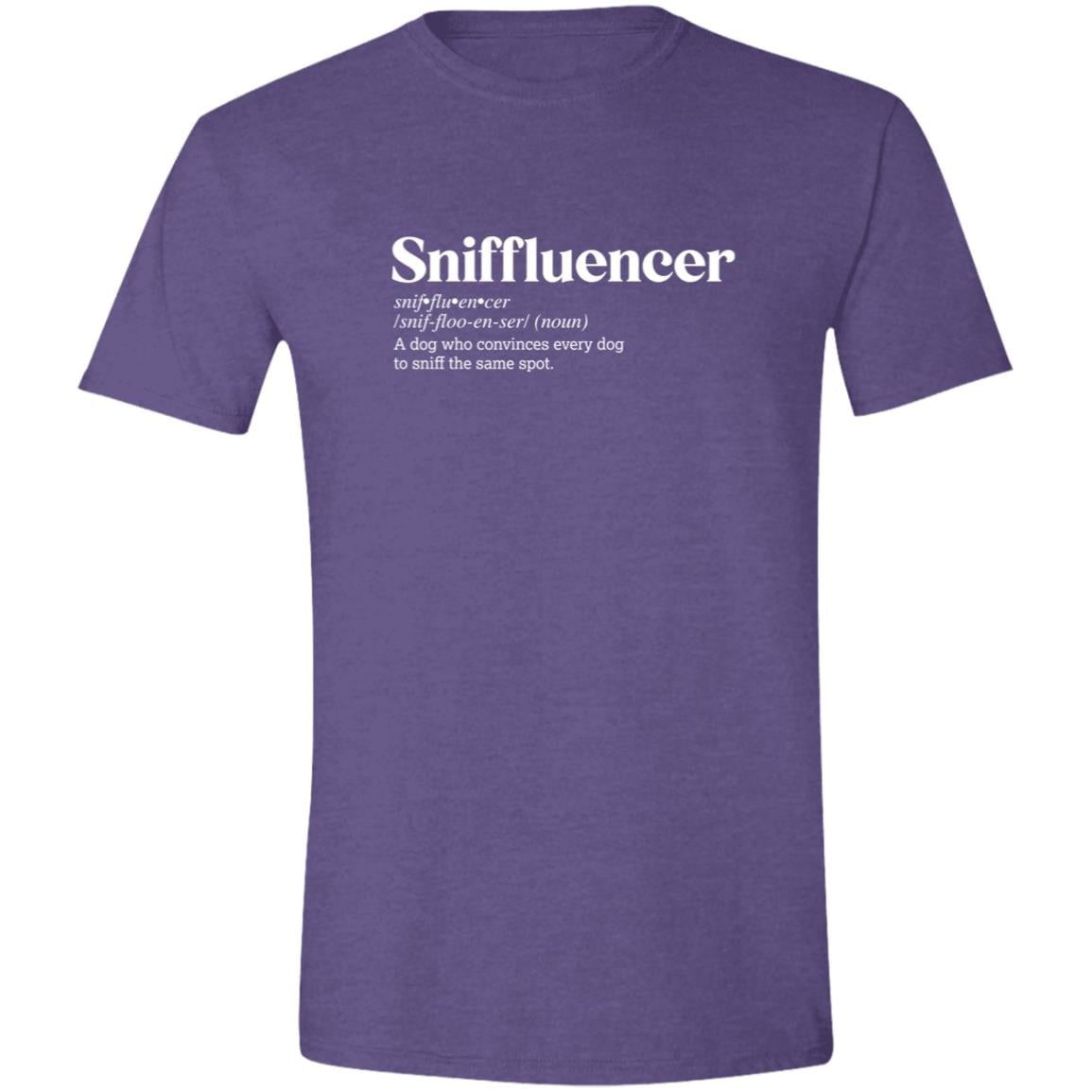 CustomCat T-Shirts Heather Purple / S Sniffluencer Definition – Funny Dog Dictionary T-Shirt Collection
