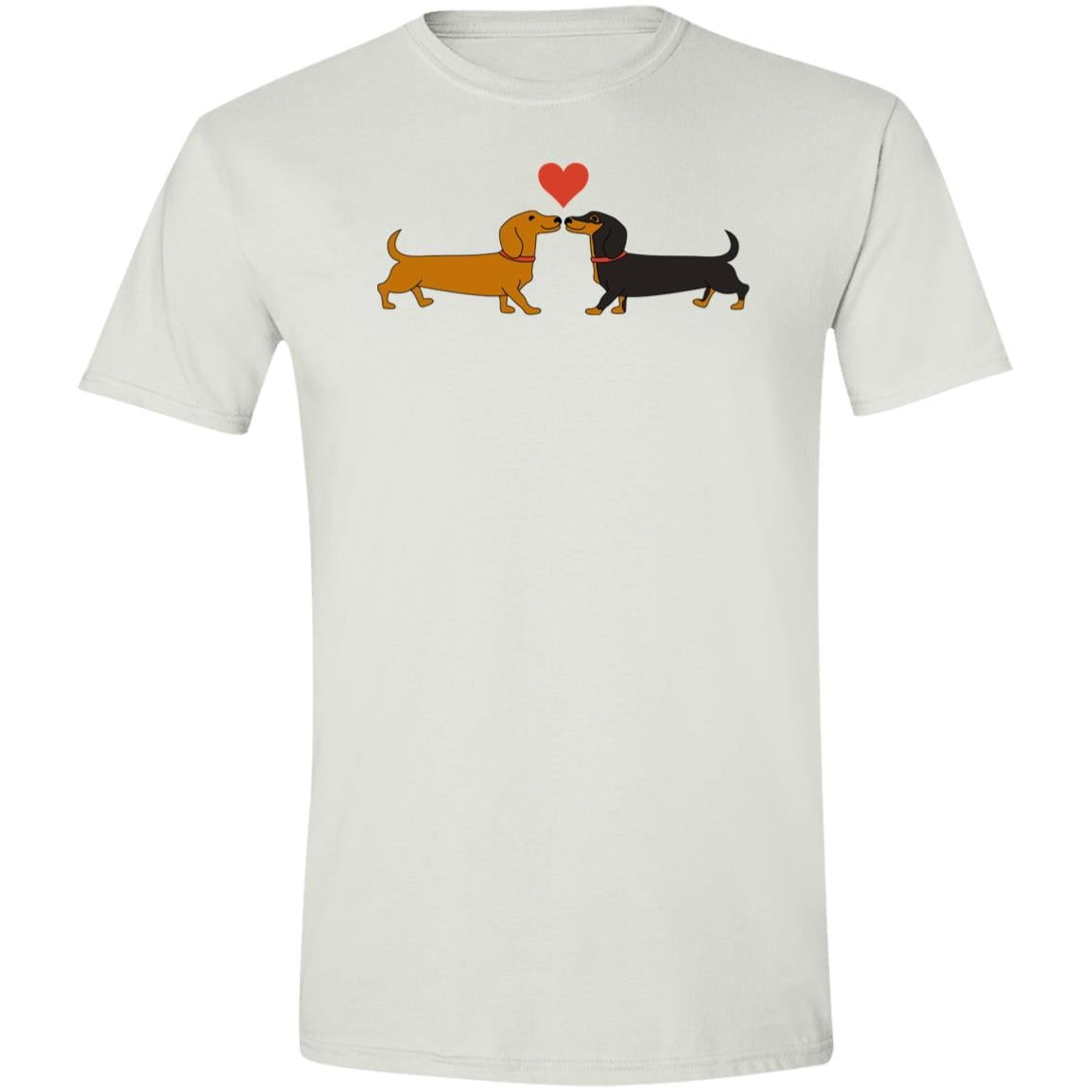 CustomCat T-Shirts White / S Dachshund Long on Love T-Shirt