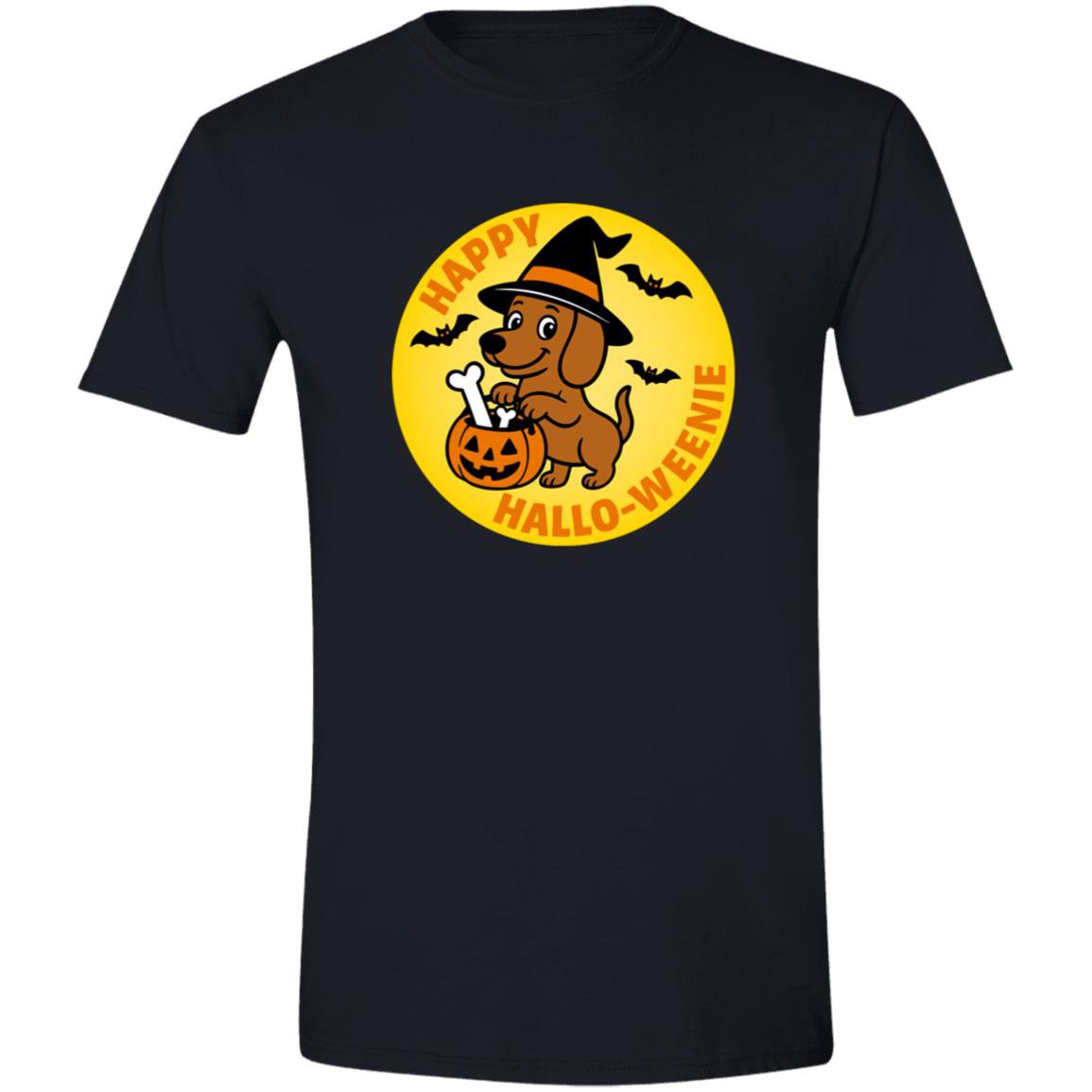 CustomCat T-Shirts Black / S Dachshund Halloweenie Short Hair Brown/Red T-Shirts
