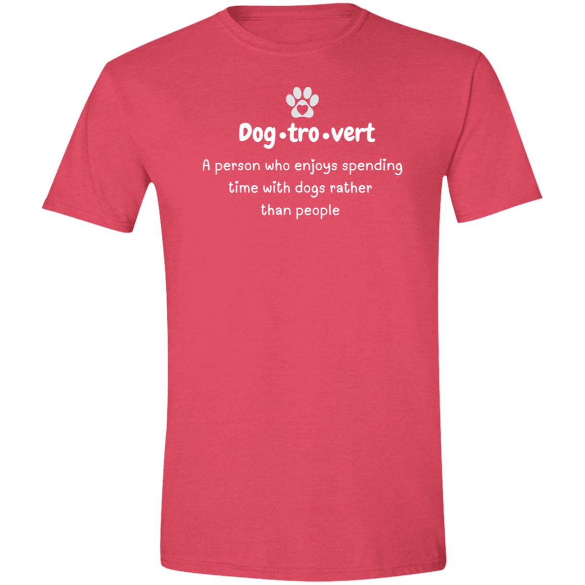 CustomCat T-Shirts Heather Red / S Dogtrovert T-Shirt