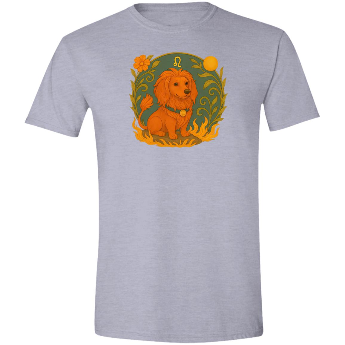 CustomCat T-Shirts Sport Grey / S Leo Dachshund Zodiac T-Shirt